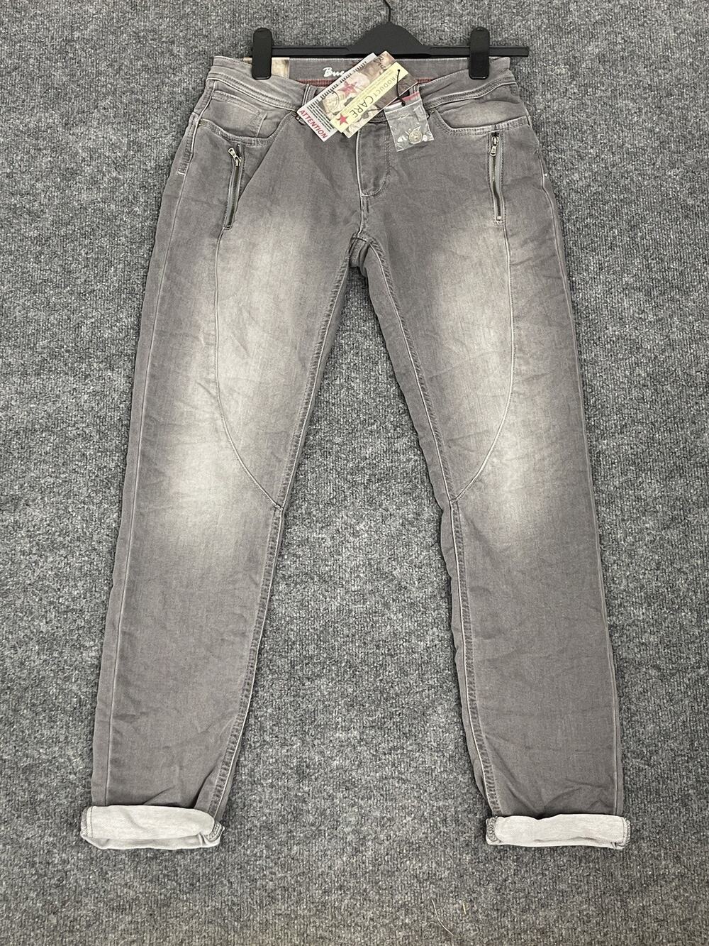 Buena Vista Jeans Womens 8 Medium Sweat Jeans Denim Pants Comfort Gray N152